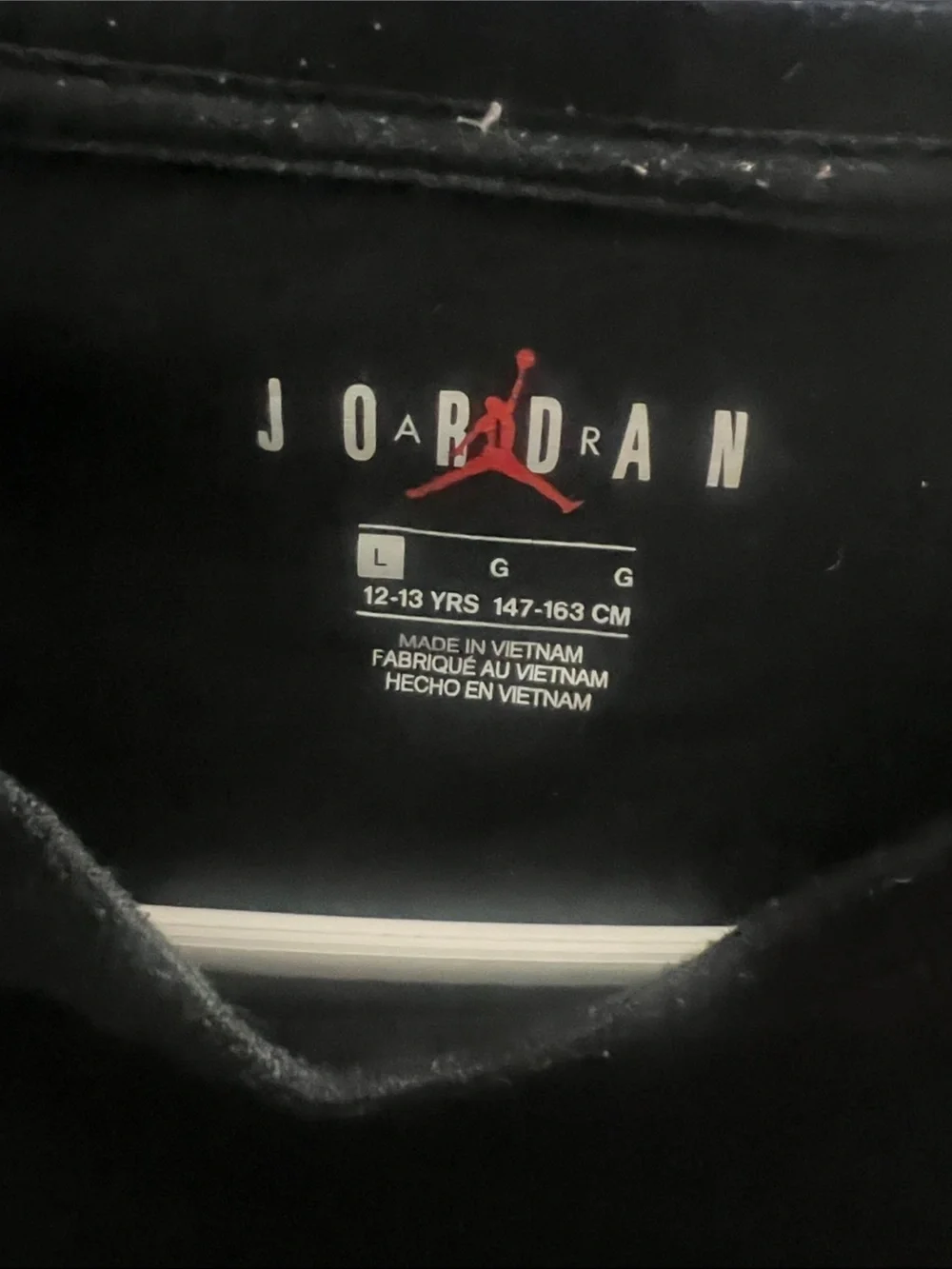 Jordan Black Tee with Red Jumpman & Yellow Accent